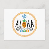 Aloha Design ananas - Carte postale standard (Devant)