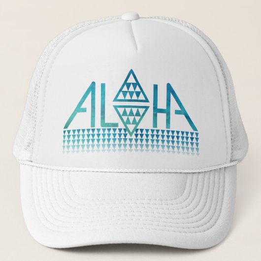 Aloha Diamond Tapa Trucker Hat Trucker Pet (Voorkant)