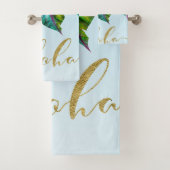 Aloha Électrique Pop Tropical Floral Clair (En situation)