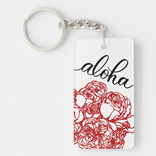 Aloha en Rozen Sleutelhanger (Voorkant)