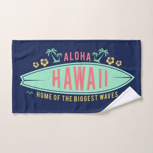 Aloha ensemble fait sur commande de serviette de (Serviette à main)