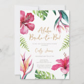 Aloha Été Tropicale Douche nuptiale Invitation (Devant)