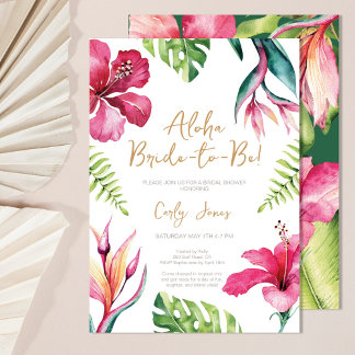 Aloha Été Tropicale Douche nuptiale Invitation