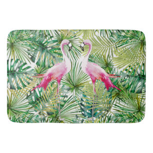 Aloha Flamingo Bird Animal in Oerwoud Badmat