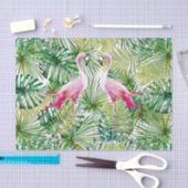 Aloha Flamingo Bird Animal in Oerwoud Tissuepapier (Craft)