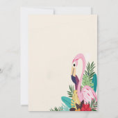Aloha Flamingo Tropisch Kaart (Achterkant)