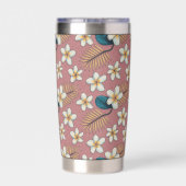 Aloha Floral  Geïsoleerde Drinkbeker (Achterkant)