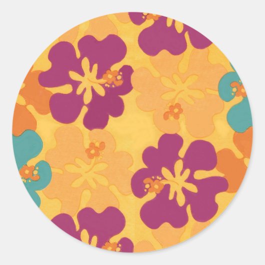 Aloha Flowers - Sticker (Voorkant)