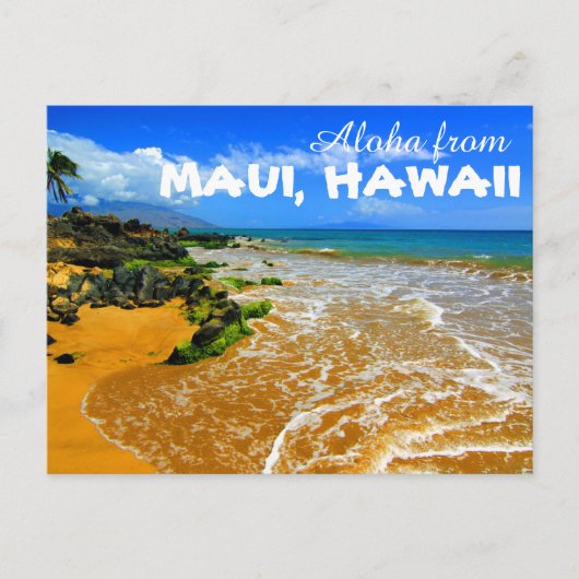 Aloha from Maui Hawaii Postcard Briefkaart (Voorkant)