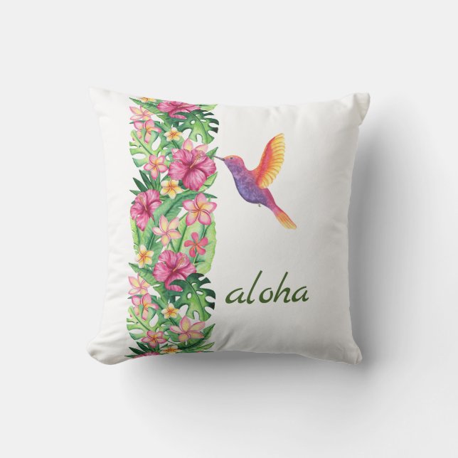 Aloha Garden Jardin Jeu Oreiller (Recto)