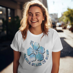 Aloha gemoedstoestand, strand Hawaï, zomervakantie T-shirt