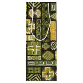 Aloha Gift Bag | Pua Green Wijn Cadeautas (Achterkant)