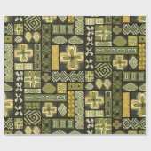 Aloha Gift Wrap | Pua Green Cadeaupapier (Vlak)