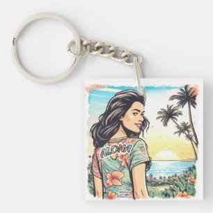 Aloha Girl Sleutelhanger