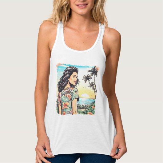 Aloha Girl Tanktop (Voorkant)
