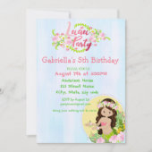Aloha Girls Luau Anniversaire Fête Invitation (Devant)
