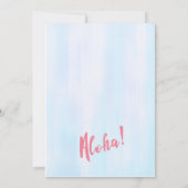 Aloha Girls Luau Verjaardagsfeestje Uitnodiging (Achterkant)