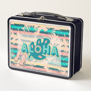Aloha Groet met Teenslippers Lunchbox