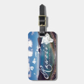 Aloha Hanauma Bay Hawaii Bagagelabel (Voorkant verticaal)