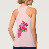 Aloha Happiness Roze Hibiscus Flower Tanktop (Achterkant)
