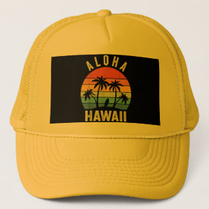 Aloha Hawaï Hawaïaans Eiland Shirt Palm Beach Surf Trucker Pet