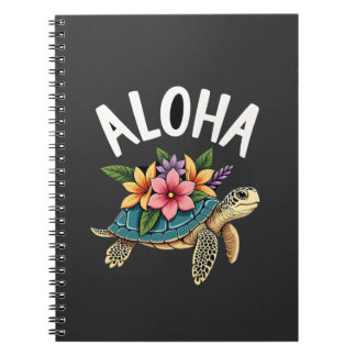 Aloha Hawaï Hawaïaans shirt Schildpad Hibiscus Kin Notitieboek