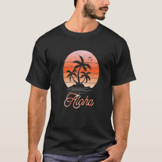 Aloha Hawaï Hawaïaanse Eiland Palm Beach Surfplank T-shirt