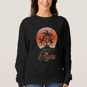 Aloha Hawaï Hawaïaanse Eiland Palm Beach Surfplank Trui