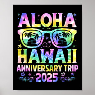 Aloha Hawaï Jubileum Reis 2025 Koppel Matching Poster