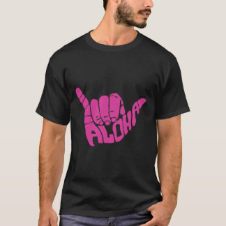 Aloha Hawaï Palmboom Hawaiaans Eiland Strand Surfe T-shirt