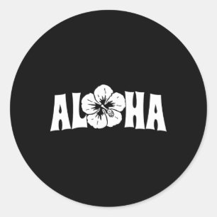 Aloha Hawaï Reis Zomer Vakantie Meisjes Vrouwen St Ronde Sticker