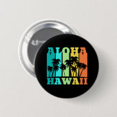Aloha Hawaï Ronde Button 5,7 Cm (Voorkant /achterkant)