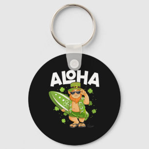 Aloha Hawaï Surfen Leprechaun St. Patrick's Day Ha Sleutelhanger