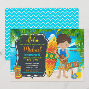 Aloha Hawaiaans Luau Tropisch Verjaardagsfeest Kaart