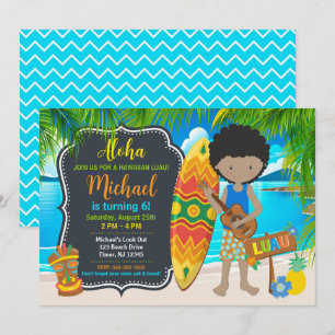 Aloha Hawaïaans Luau Tropisch Verjaardagsfeest Kaart