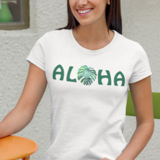 Aloha Hawaïaans Monstera-blad Hawaï Tropisch T-shirt