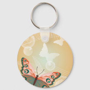 Aloha Hawaiaanse Vlinder Trouwliefde Kunst Bestemm Sleutelhanger