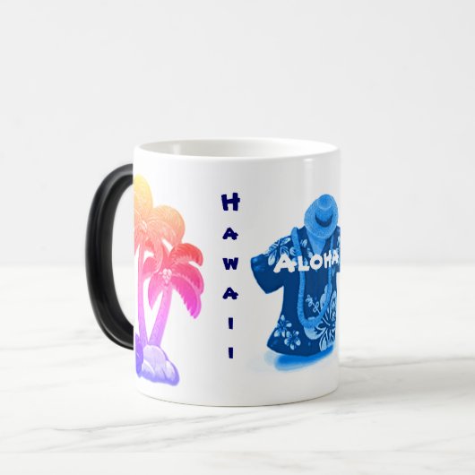 Aloha hawaïen style magique Mug (Devant gauche)
