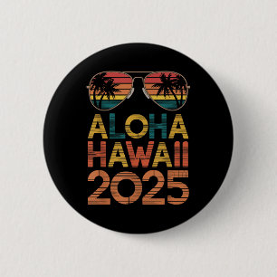 Aloha Hawaii 2025 Perfect voor zomerreis strand Li Ronde Button 5,7 Cm