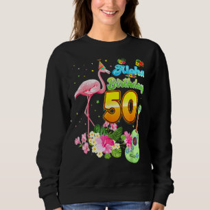 Aloha Hawaii 50e verjaardag 50 jaar oude Flamingo Trui