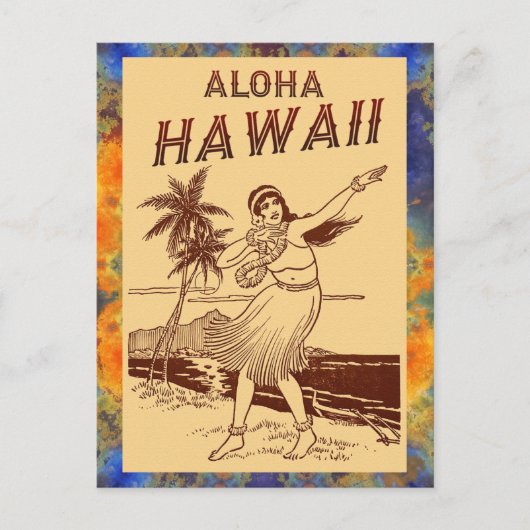 Aloha Hawaii! Aankondigingskaart (Voorkant)