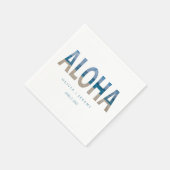Aloha Hawaii Beach Photo Destination Wedding Servet (Hoek)