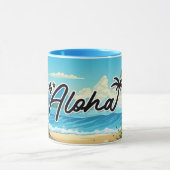 Aloha Hawaii Beach Souvenir Café Mug (Centre)