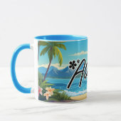 Aloha Hawaii Beach Souvenir Café Mug (Gauche)