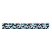 ALOHA HAWAII (BLACK/BLUE) SATIN RIBBON LINT (Voorkant)