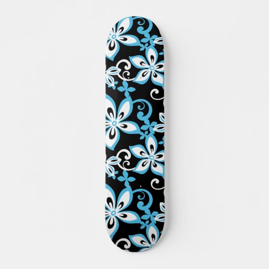 ALOHA HAWAII (BLACK/BLUE) SKATEBOARD (Voorkant)