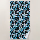 ALOHA HAWAII (BLACK/BLUE) STRANDLAKEN (Voorkant)