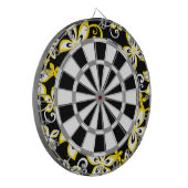 ALOHA HAWAII (BLACK/GEEL) DARTBORD (Voorkant Links)