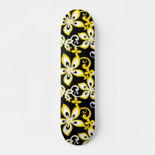 ALOHA HAWAII (BLACK/GEEL) SKATEBOARD