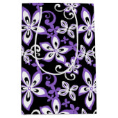 ALOHA HAWAII (BLACK/PAARS) Gift Bag Medium Cadeauzakje (Voorkant)